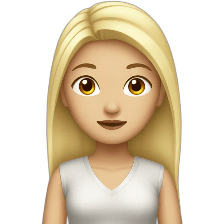 Blonde Asian Girl emoji