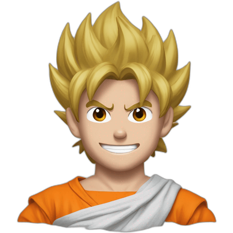 Emmanuel Macron as son goku emoji