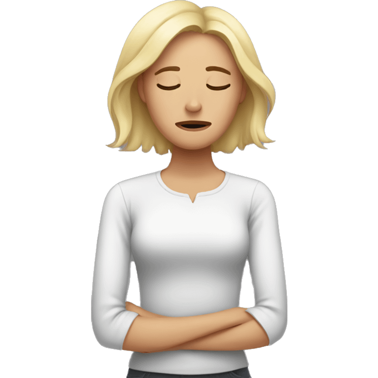 Woman exhausted  emoji