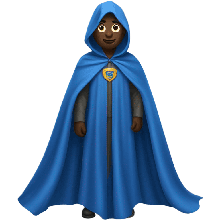 Blue cape emoji