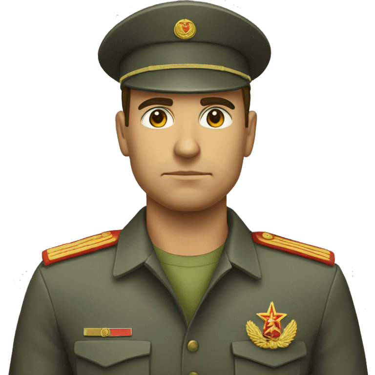 ussr soldier serious  emoji