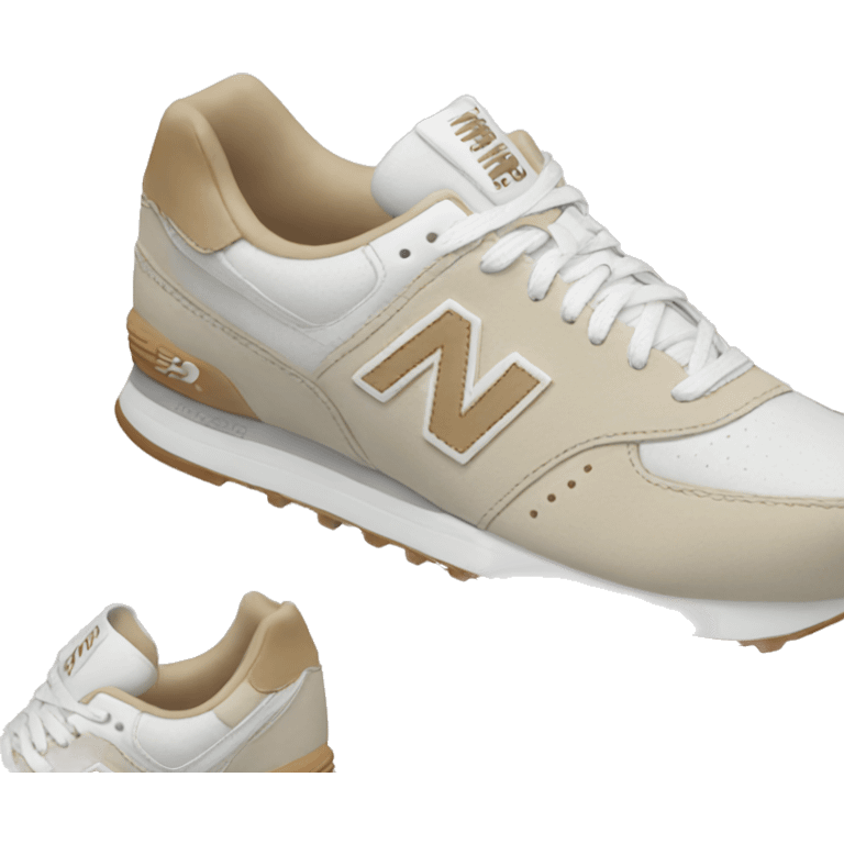 White and beige New Balance shoes emoji