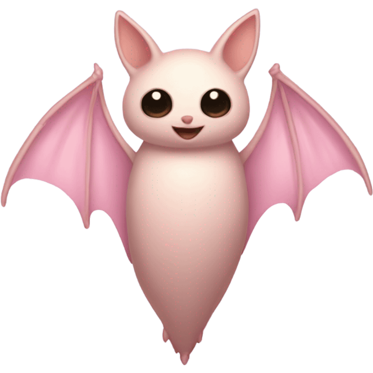 light pink bat  emoji