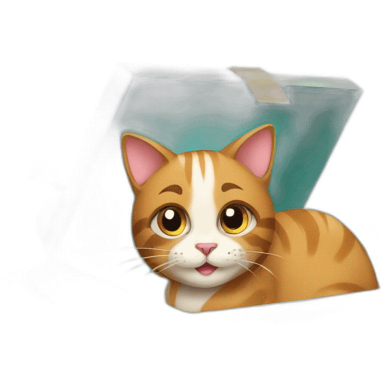 cat in gift box emoji