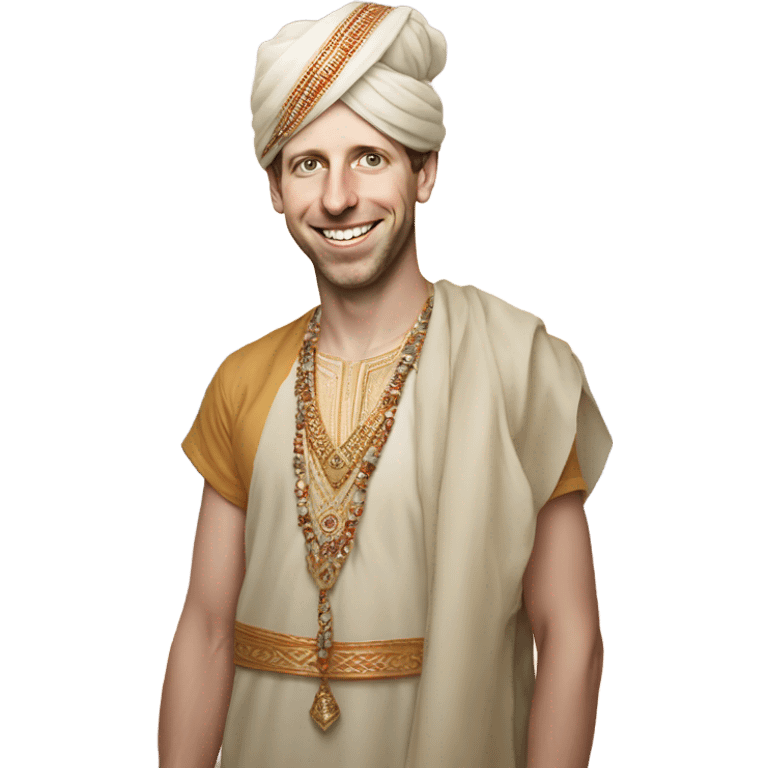 Sam altman thanking in Indian clothes (bowing down) emoji