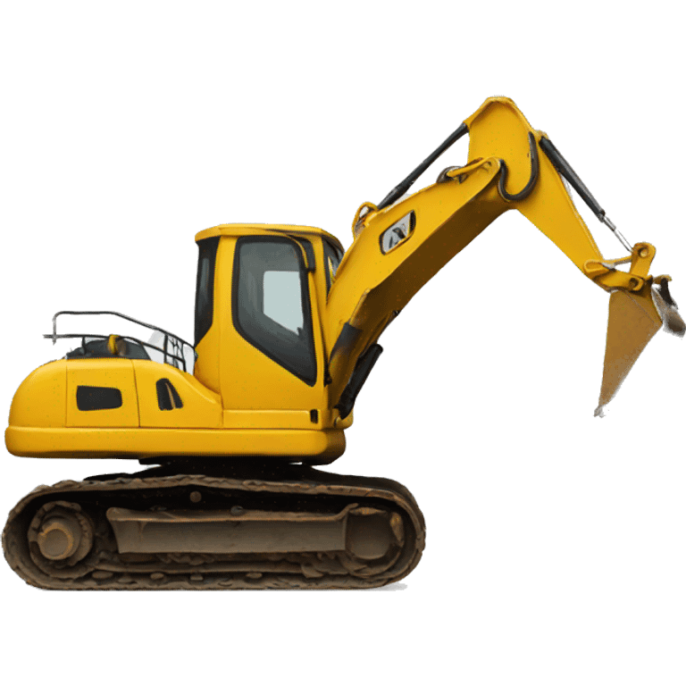 Duck on a excavator emoji