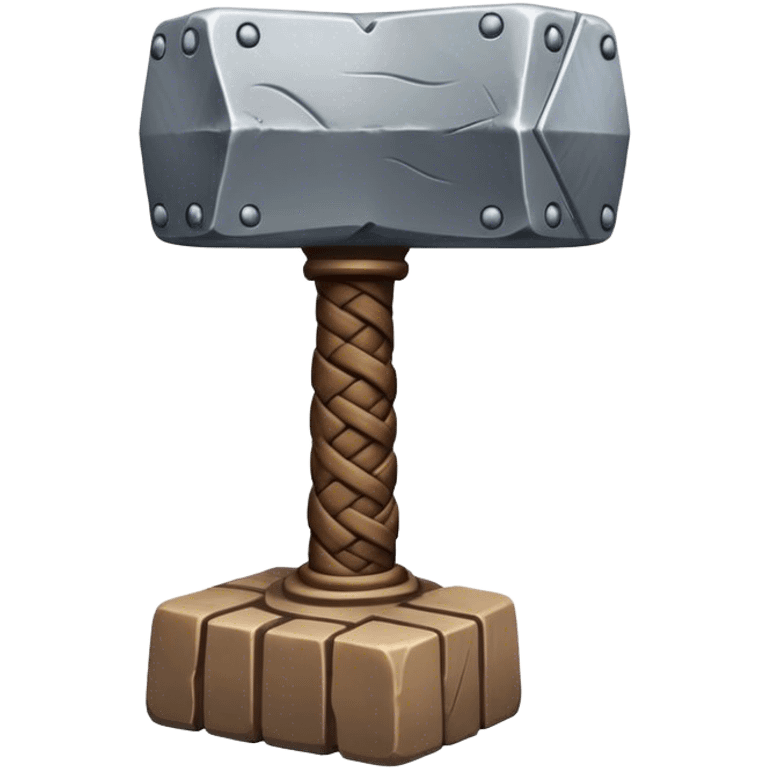 Thor hammer with nordic knots from Skane Sweden emoji