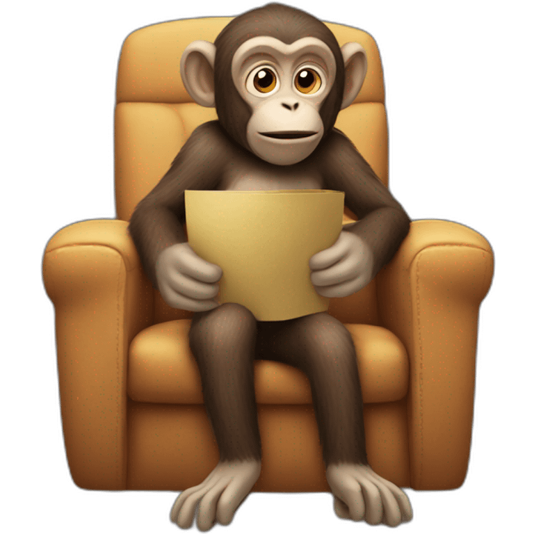 Monkey watching movie  emoji