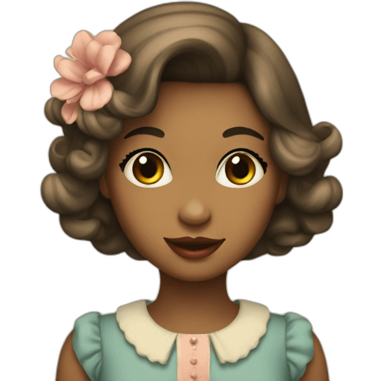 vintage lover girl emoji