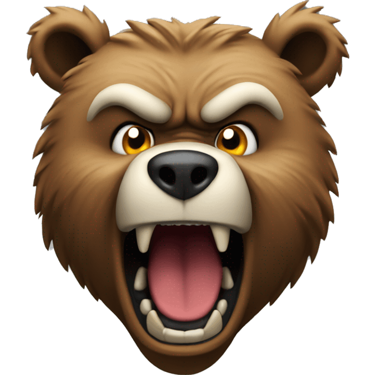 raged bear emoji