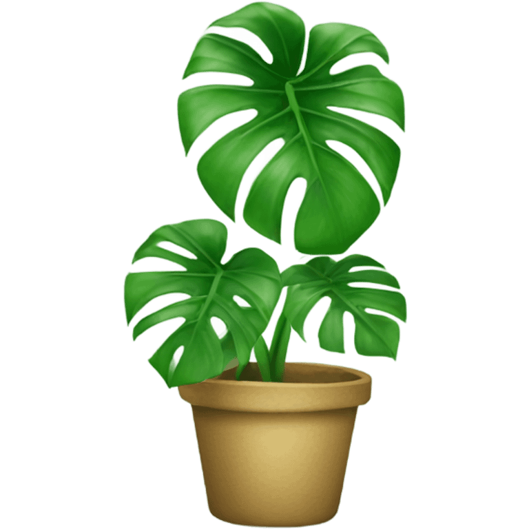 Monstera leaf emoji