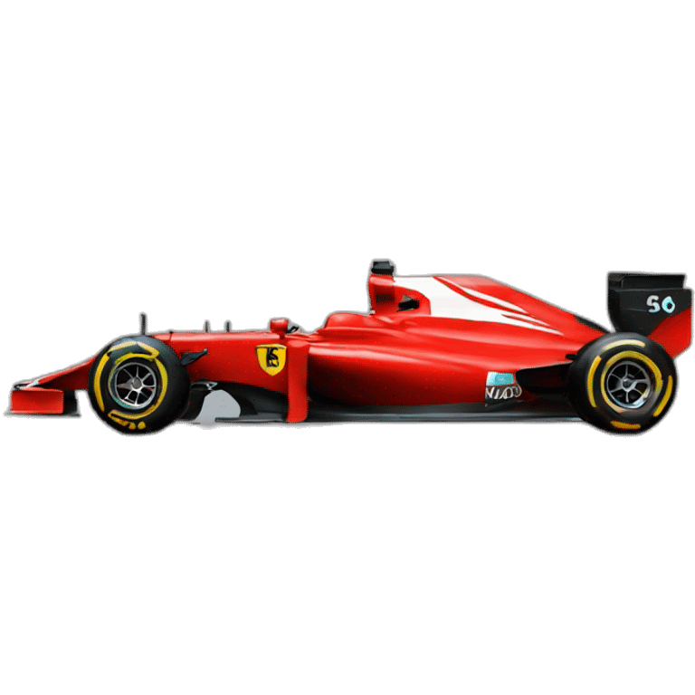 red F1 car emoji