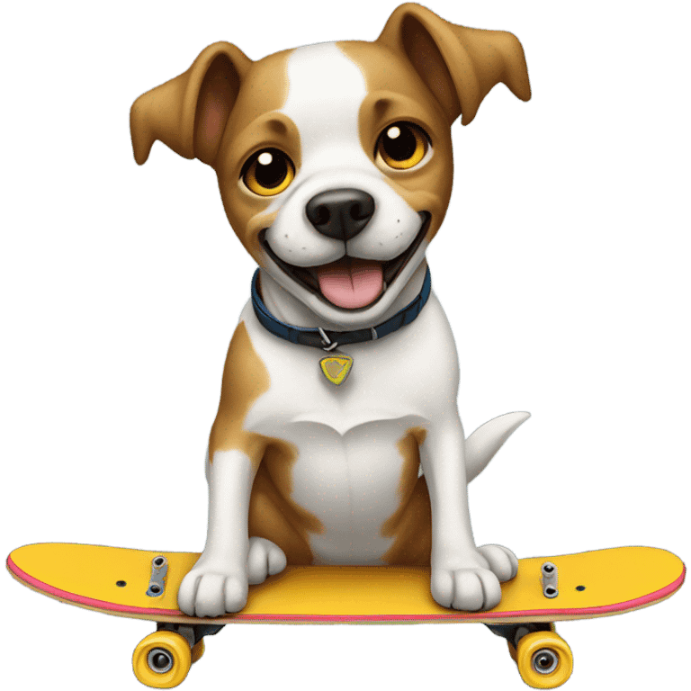 Dog on skateboard  emoji