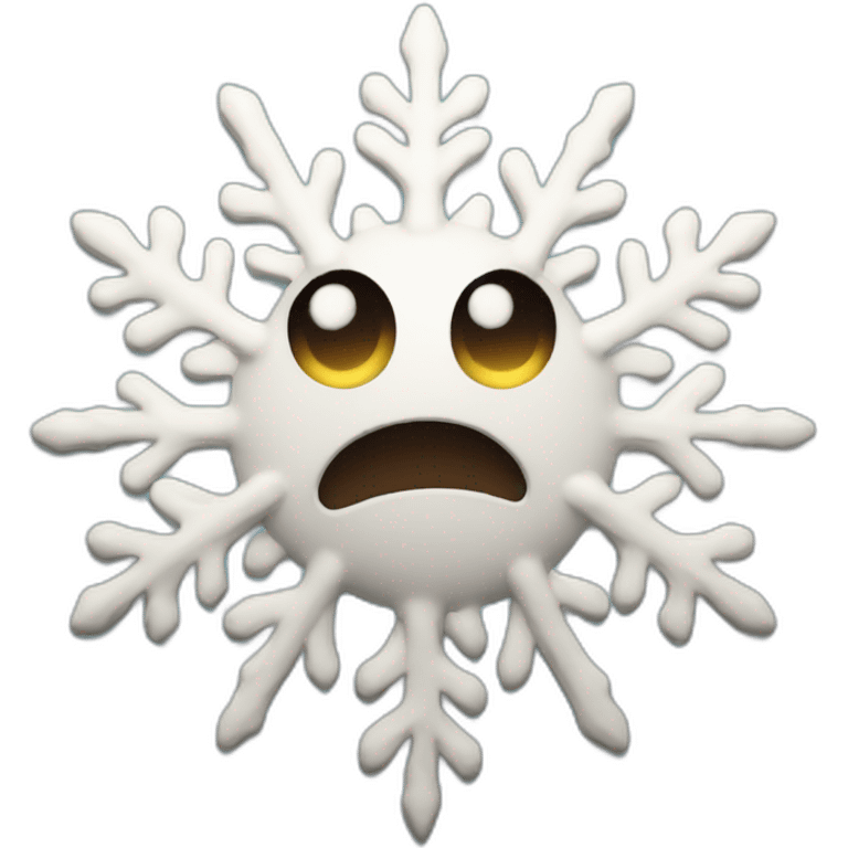 mad snow flake emoji