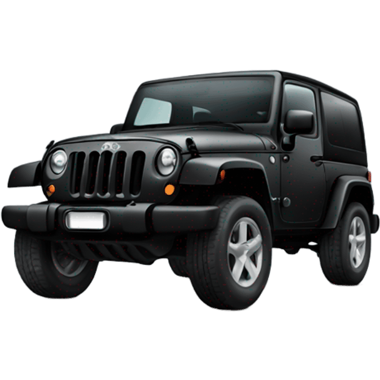 Black Jeep Wrangler  emoji