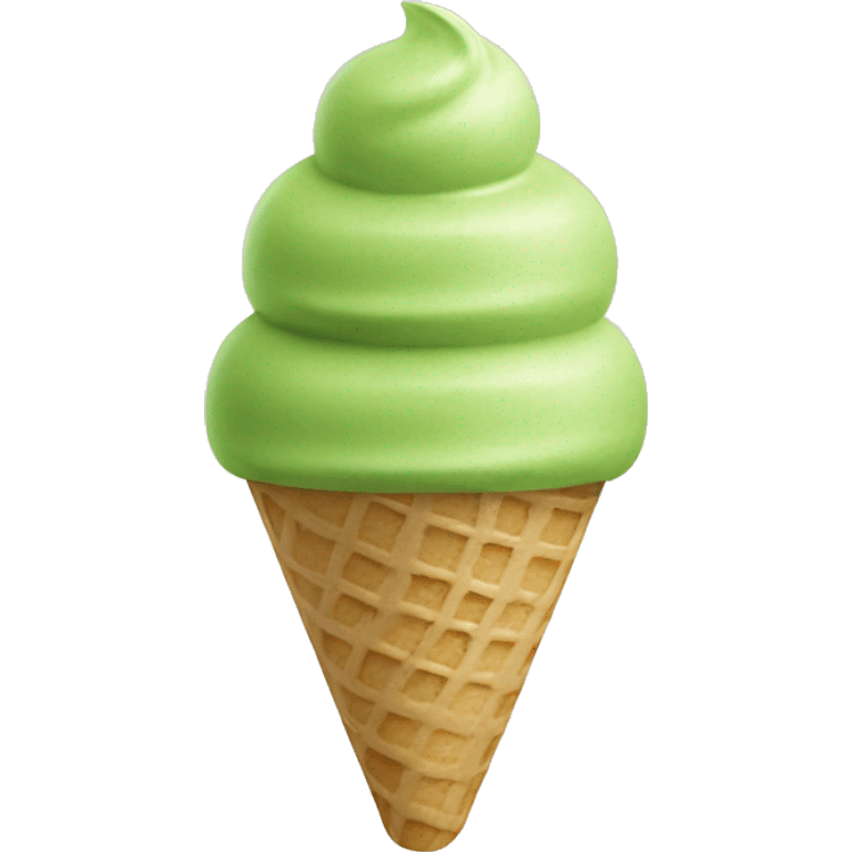 Matcha ice cream  emoji