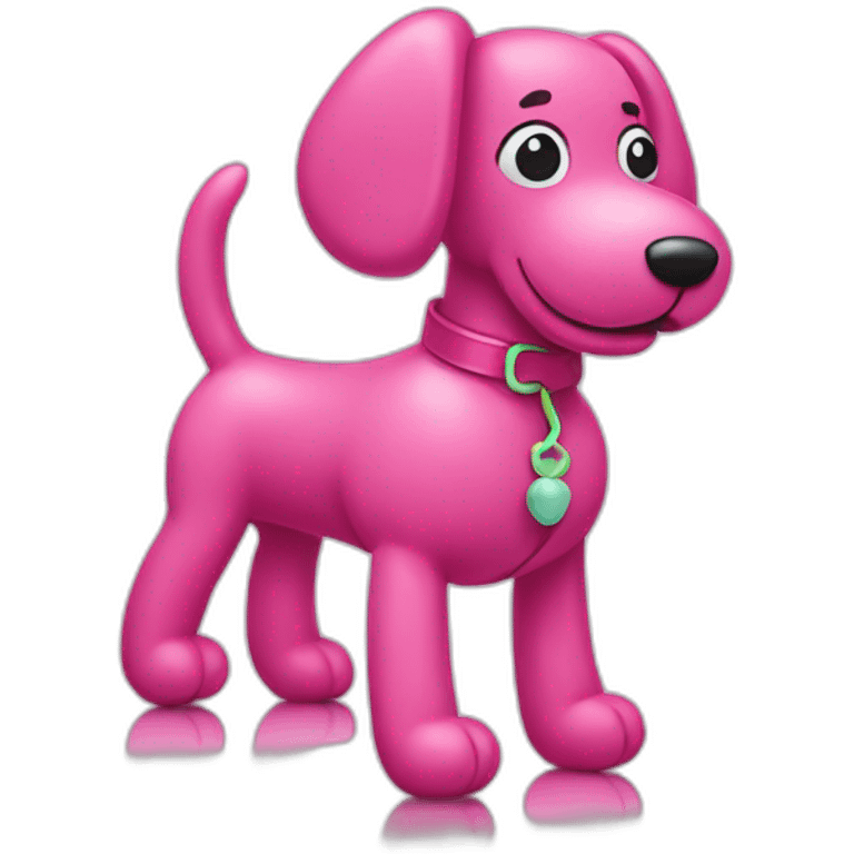 Pink balloon dog emoji