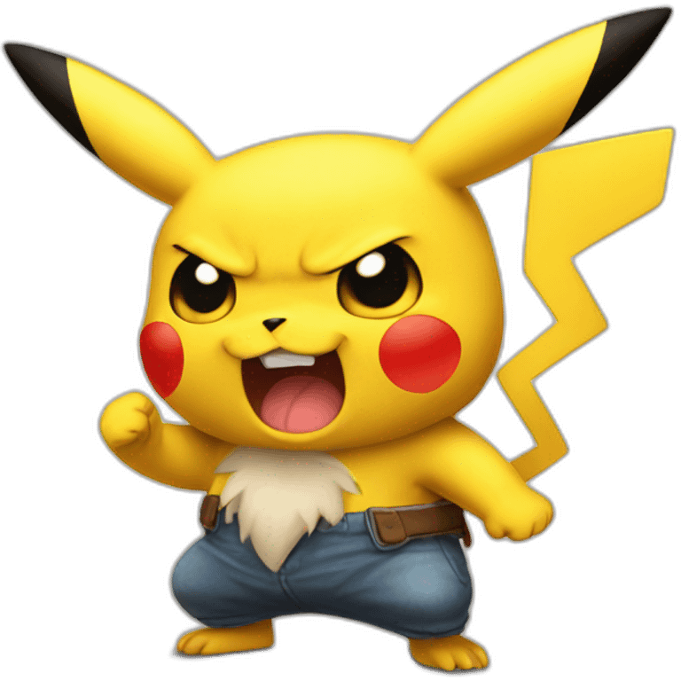 angry pikachu emoji