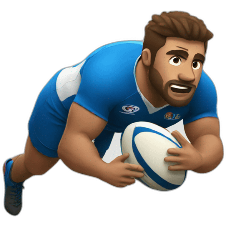 rugby player emoji