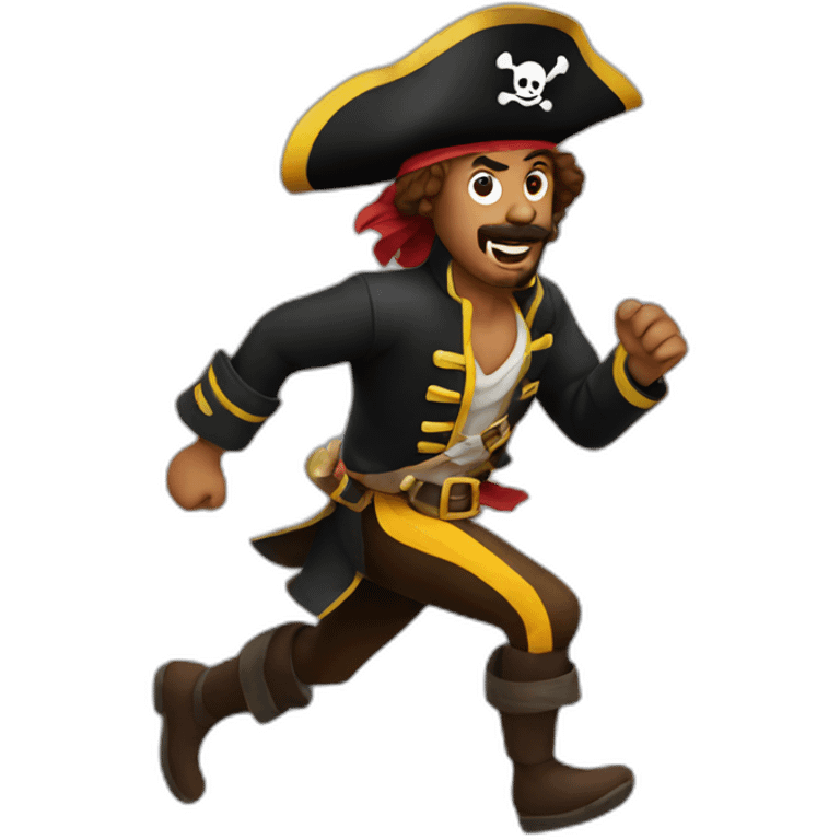 pirates running emoji