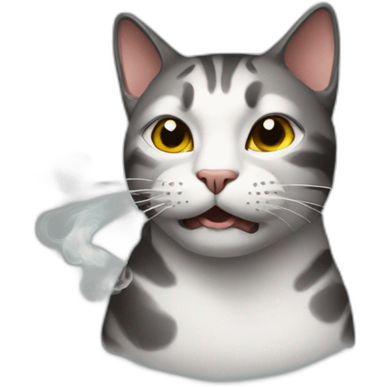 Smoking cat emoji