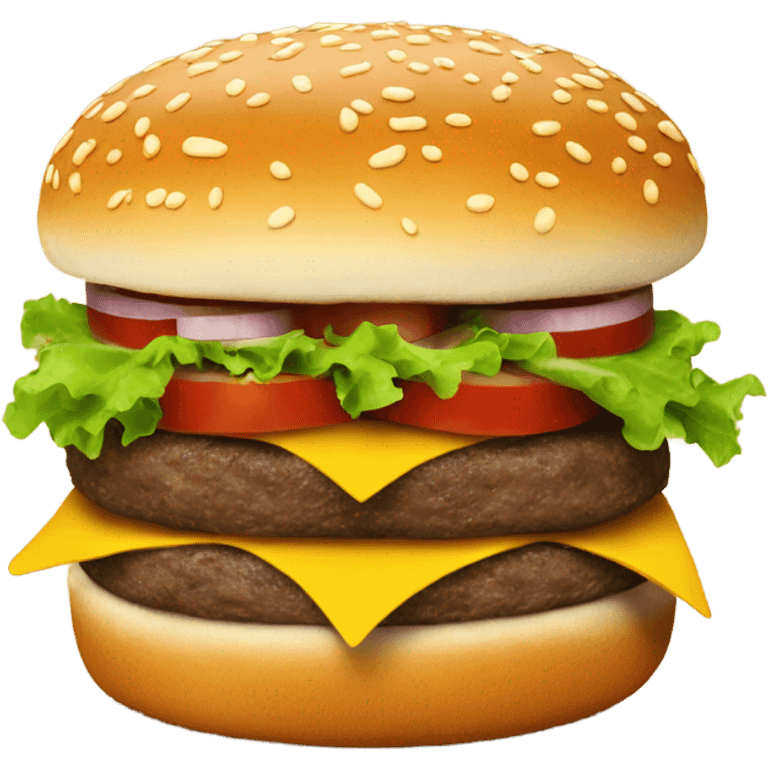 sosisli sandiviç yiyen hamburger emoji