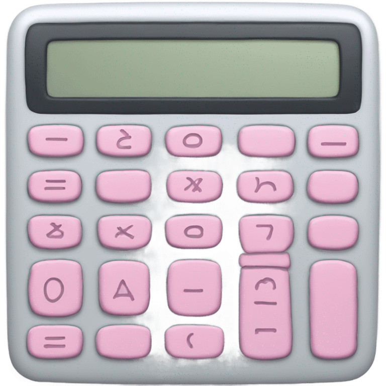 Light pink calculator  emoji