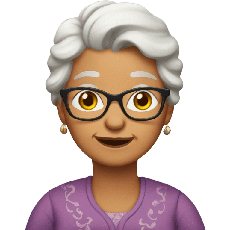 tabby cat as grandma emoji