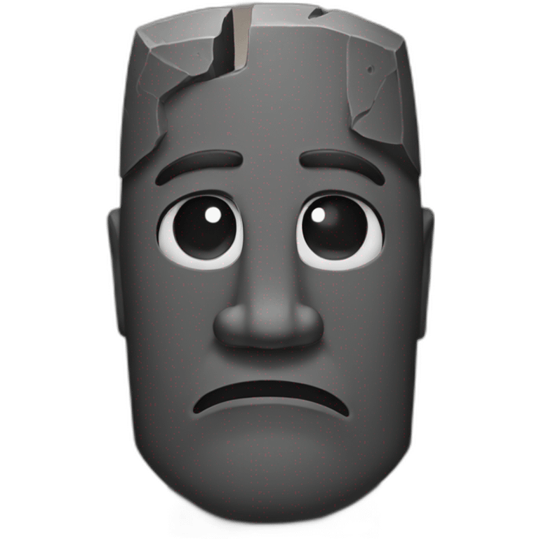 Moai sad emoji