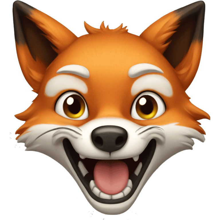 Crazy fox emoji