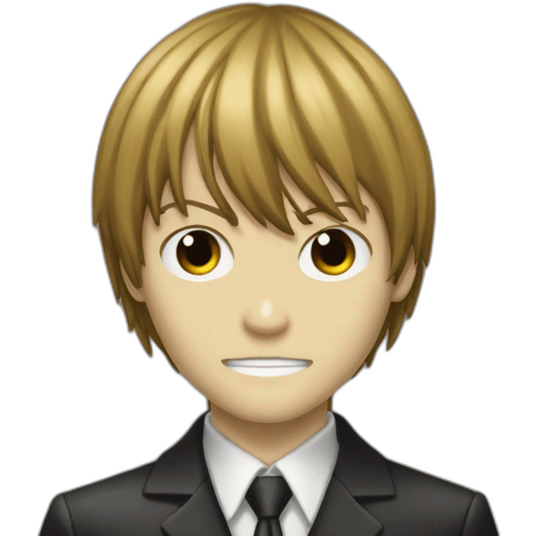 Light Yagami from "Death Note" emoji