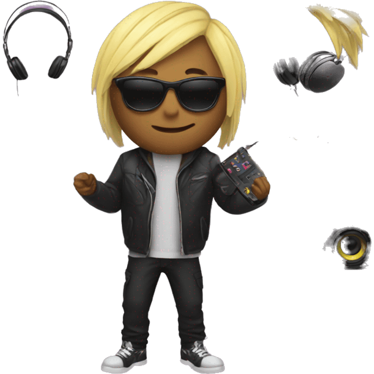 DJ WITH DUDES AND CONTROLLER  emoji