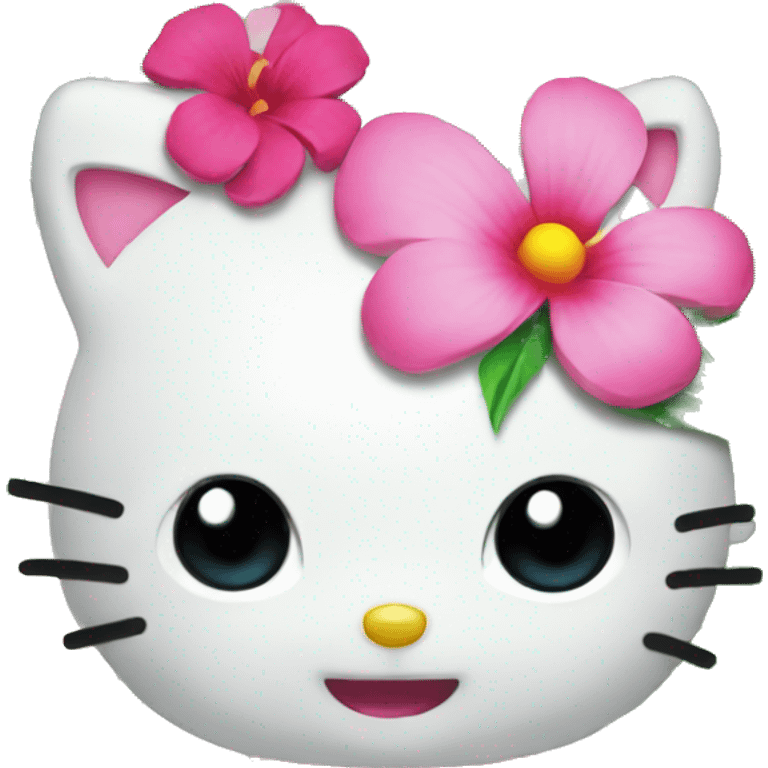 Tropical hello kitty  emoji