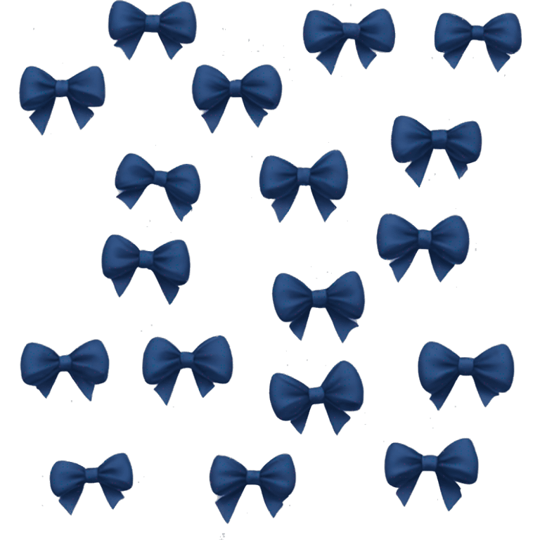 navy blue bow emoji