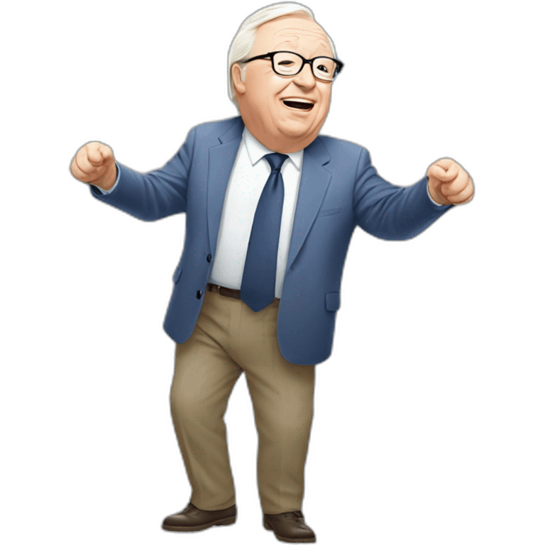 Jean marie le pen habillé debout le bras tendu emoji