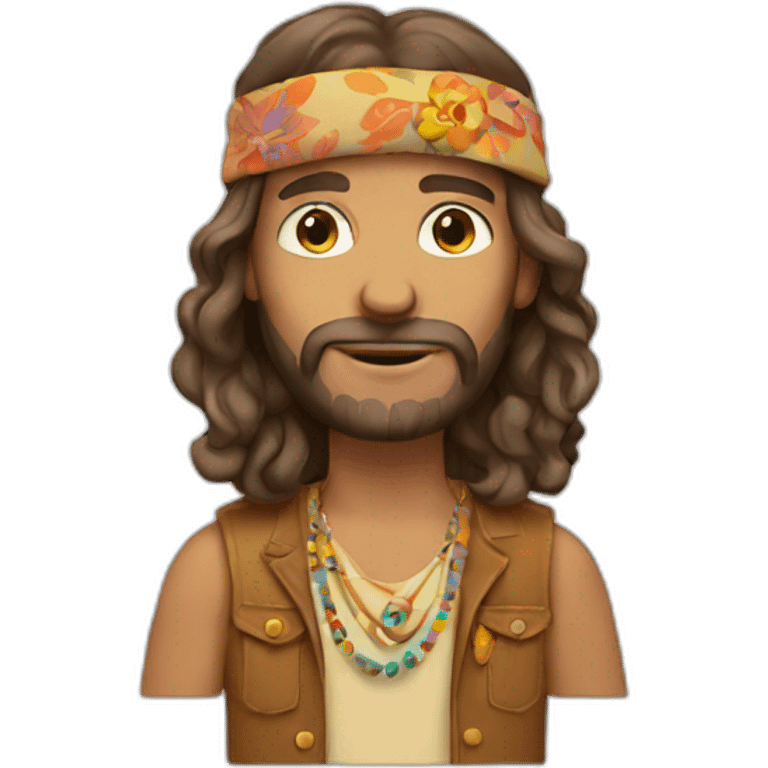 Hippie man emoji