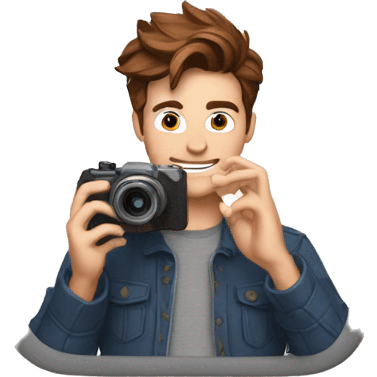 peter parker taking a picture emoji