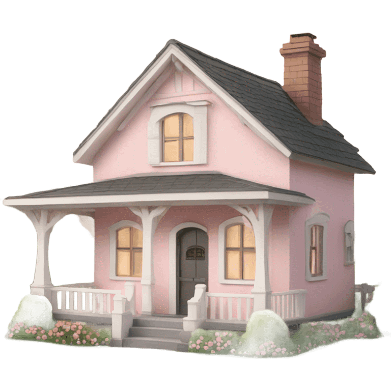 Coquette cottage pink emoji