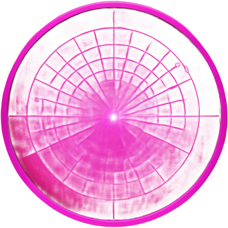 pink radar emoji