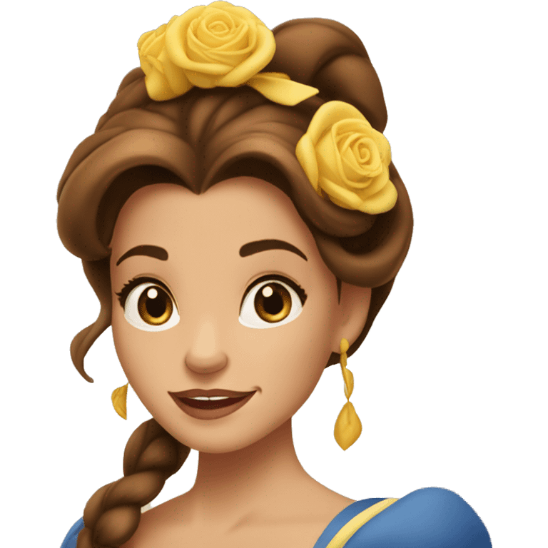 beauty and the beast belle emoji