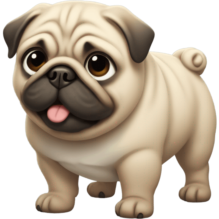 Fat pug emoji