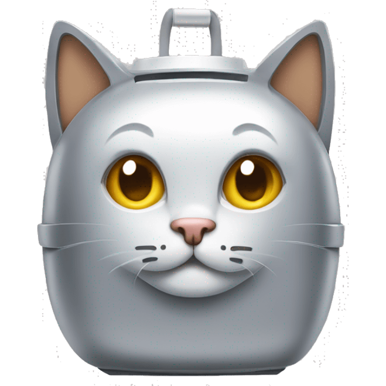 robot cat litter box emoji