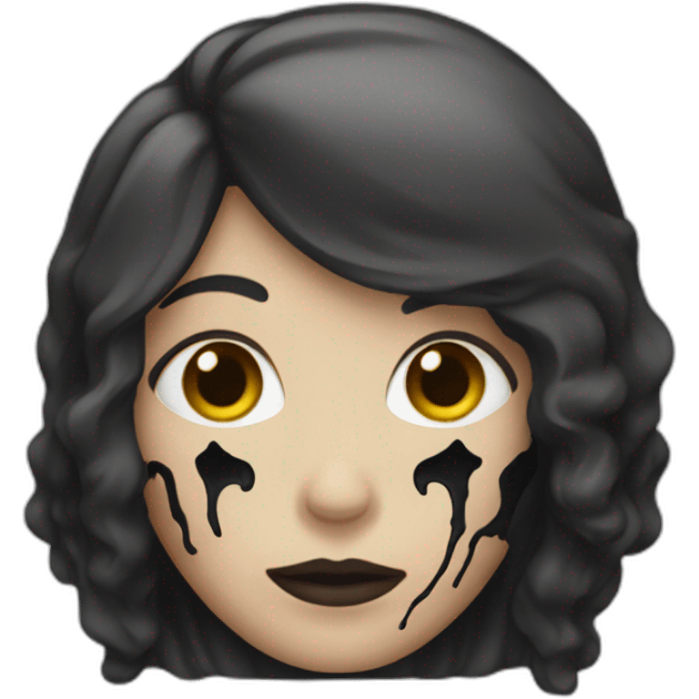 Femme avec tête de mort emoji