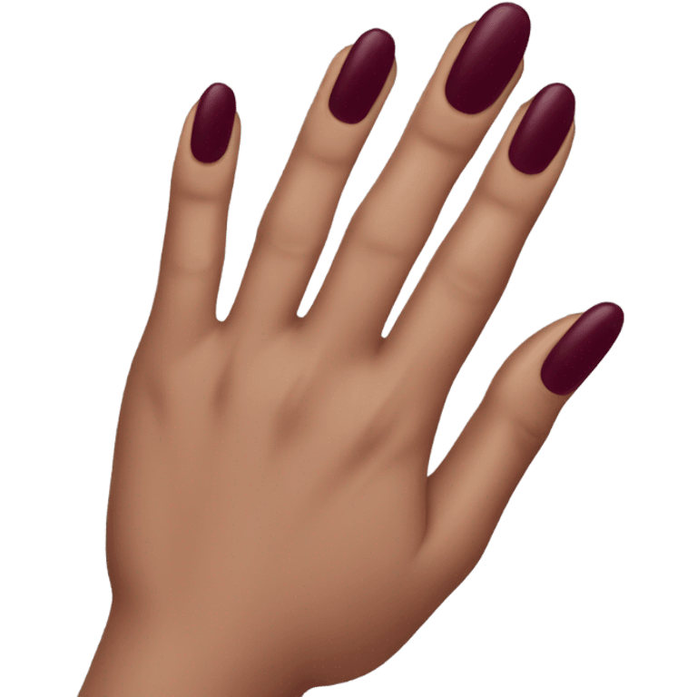 burgundy 💅  emoji