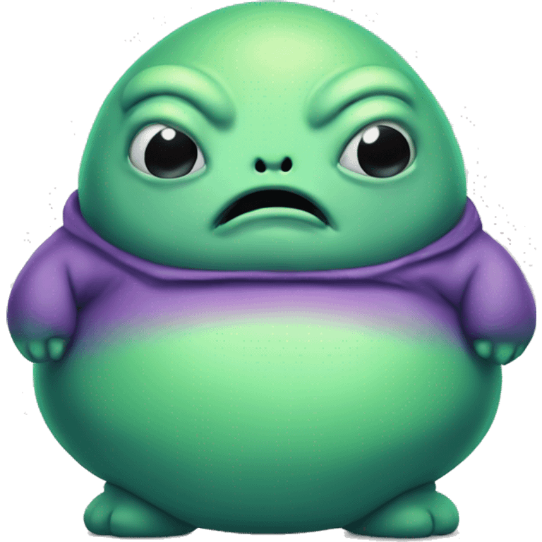 Fat alien with big body emoji