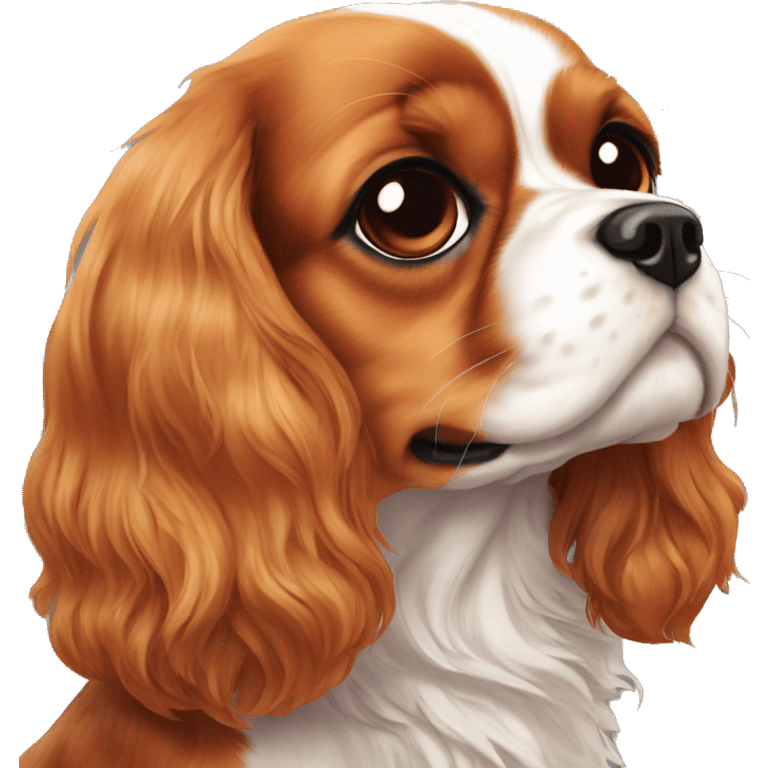 Cavalier King Charles very cute Girl emoji