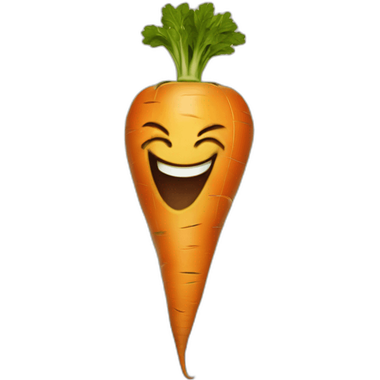 tarot carrot laughter emoji