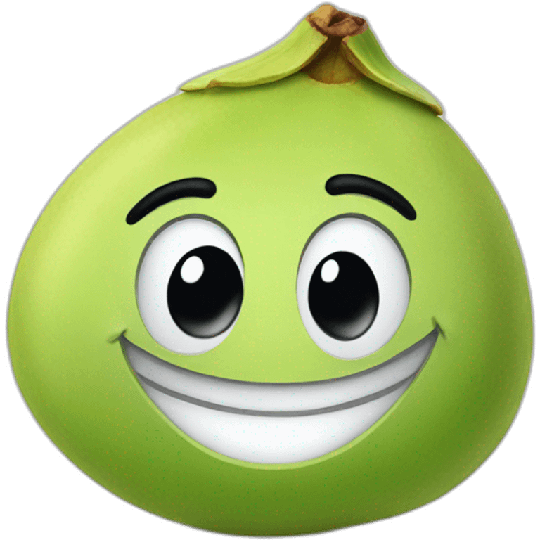 smiling pistachio nut emoji