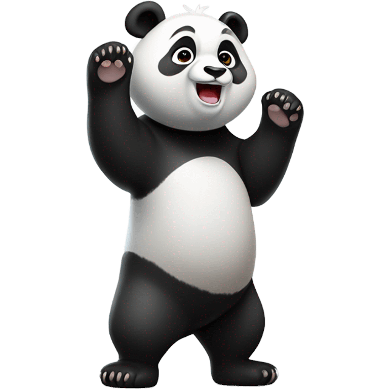 full body of a panda emoji