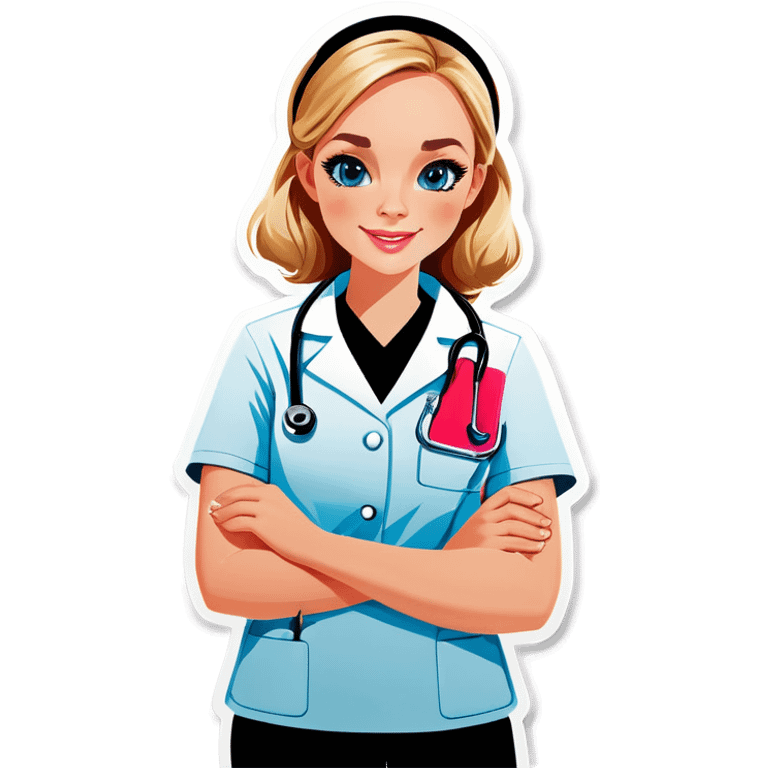 Blond veterinary nurse emoji